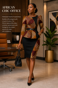 Chic African elegance in the office